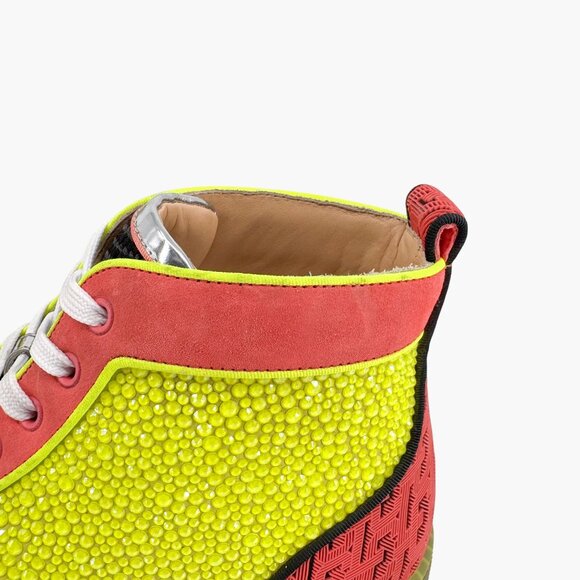 Christian Louboutin No Limit Spike Sneakers Size 40 US Women 10 Strass High Top - Picture 9 of 15